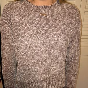 •lilac chenille sweater